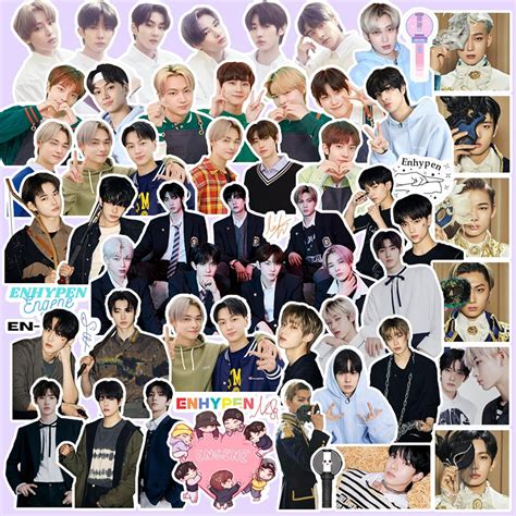 Musite Pcs Enhypen Stickers Pack Kpop Decorative Australia Ubuy