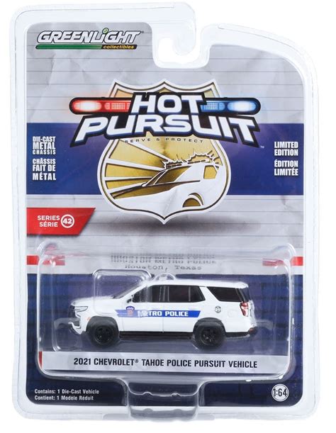 Buy Greenlight 43000-F Hot Pursuit Series 42 - 2021 Chevy Tahoe Pursuit ...