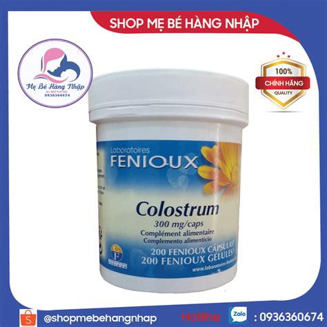 Date 2025 Sữa Non Pháp Fenioux Colostrum Hộp 200 Viên Mixasale