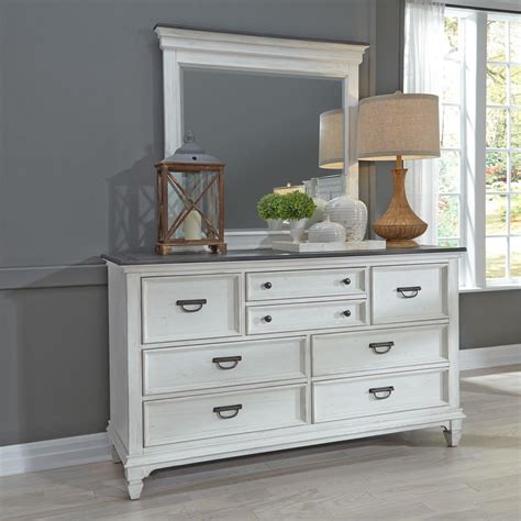 Cottage White Wood Queen Panel Bedroom Set 4 Pcs W Chest Allyson Park 417 Br Qpbdmc Liberty