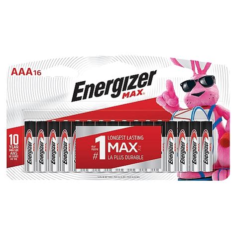 Energizer Max Aaa Batteries 16 Pack Triple A Alkaline Batteries