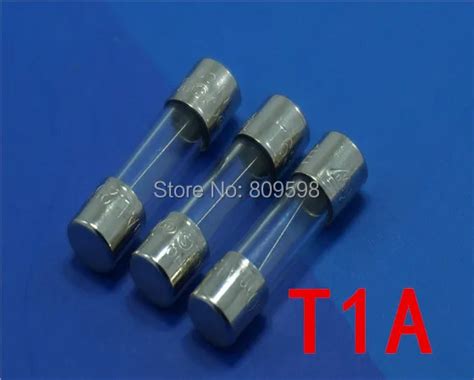 100 Pcs Lot T1A 250V 5 X 20mm Slow Blow Glass Tube Fuse 1 In