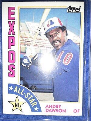 1984 Topps Andre Dawson 392 Montreal Expos HOF Free Shipping MVP THE