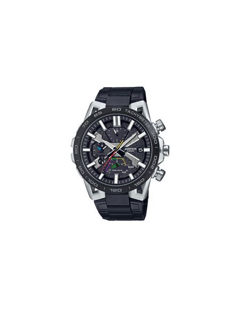 Reloj Hombre Casio Eqb Dc Aer Edifice Bluetooth Smart Esfera Negra