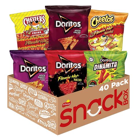 Mua Fiery Mix Variety Pack Hot Spicy Snacks Single Serve Bags Pack Of 40 Flamin Hot