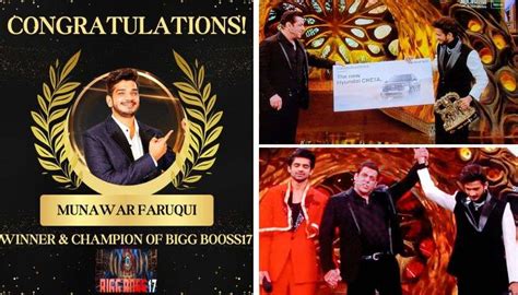 Bigg Boss 17 Winner Munawar Faruqui Lifts The Trophy 2024 SuperMag