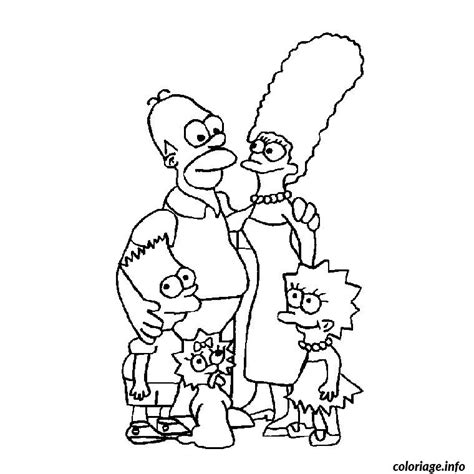 Coloriage Simpson Famille Jecolorie