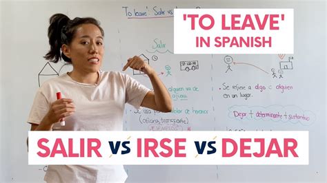 Irse Vs Salir Vs Dejar How To Say To Leave In Spanish YouTube