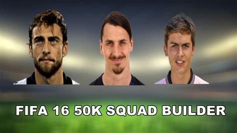 FIFA 16 50K Hybrid Squad Builder W Ibrahimovic YouTube