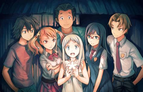 Download Anohana Main Characters Wallpaper | Wallpapers.com