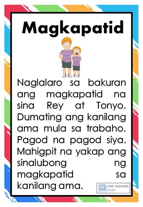 Filipino Reading Passages Set Fun Teacher Files