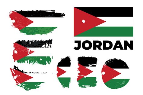 National Jordan flag official colors and proportion correctly. National ...