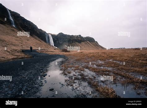 Reflections On The Path To Seljalandsfoss One Of The Most Famous