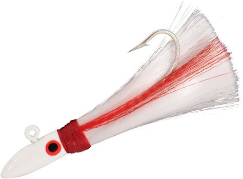 Bomber Original Nylure Jig 14 Ounce White And Red