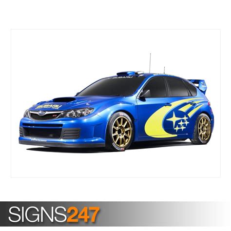 Subaru Sti Rally Car Aa873 Car Poster Photo Poster Print Art A0 A1