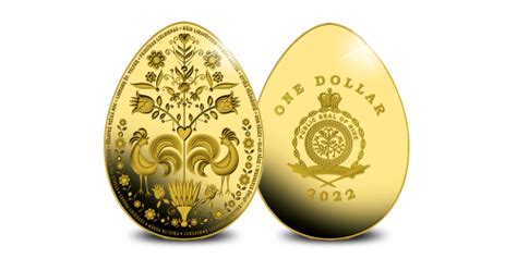 The 2022 24 Carat Gold Layered Easter Egg Pisanki Coin Ts The