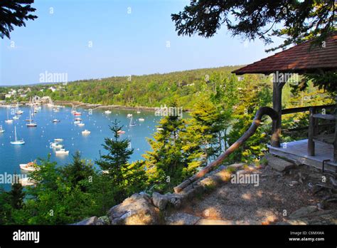 Asticou Terraces Northeast Harbor Mount Desert Island Maine Usa