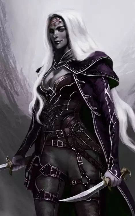 Dark Elf Elves Fantasy Dungeons And Dragons Characters