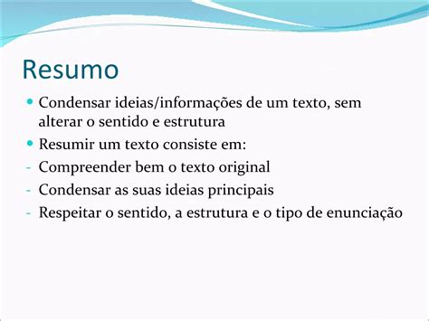 Resumo e Síntese PPT