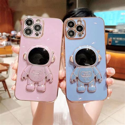 Phone Case With Spaceman For Iphone 13 12 11 Pro Max Xs Max X Xr And Samsung Galaxy S22 S21 S20