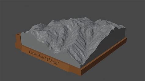 Dapin Shan 3d Model 3d Printable Cgtrader