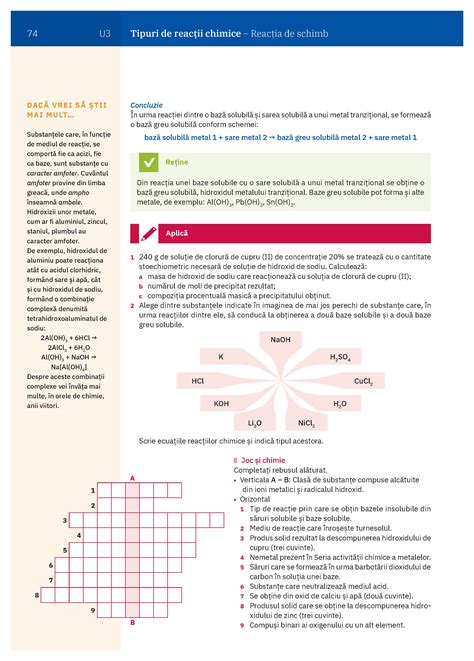 Chimie Pentru Clasa A Viii A A Pdf Pag