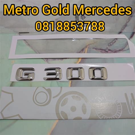 Jual Emblem Tulisan G Mercedes Benz Emblem Bagasi Mercy G