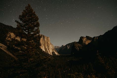 El Capitan Yosemite At Night With Long Exposure Fujifilm Colorado