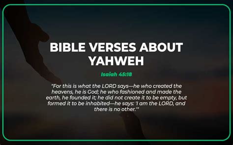 30 Must-Read Bible Verses About Yahweh - Scripture Savvy