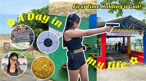 Cebu Wonderland Shooting Range Experience First Time Holding A Gun Youtube