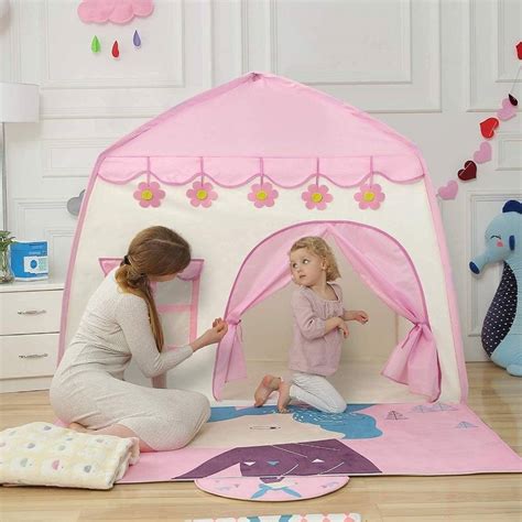 Niuyasacy Kids Play Tent, Flower room, Ball Lights, Indoor & Outdoor ...