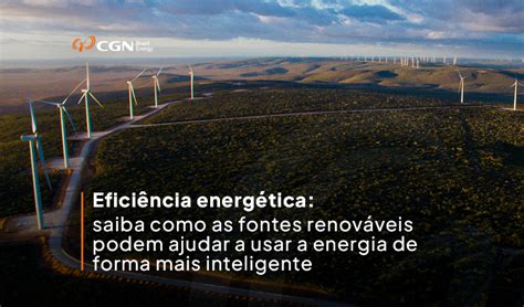 Eficiência energética saiba como as fontes renováveis podem ajudar a