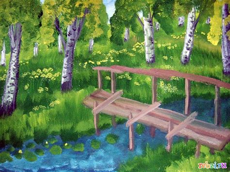 Детские рисунки - фестиваль. Детский рисунок / Мосточек