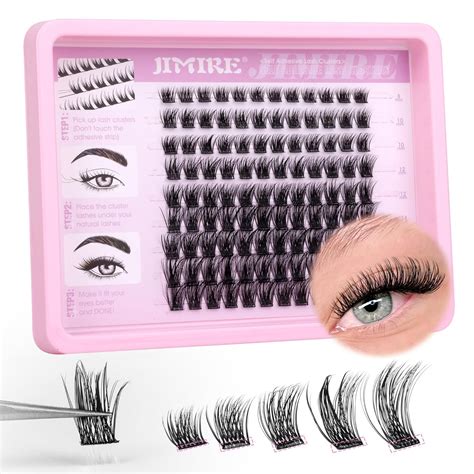 Amazon JIMIRE Self Adhesive Eyelashes Natural Wispy 8 16MM Pre