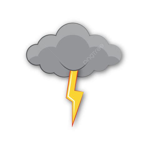 Huge Thunder Cloud Vector Huge Thunder Cloud PNG And Vector With