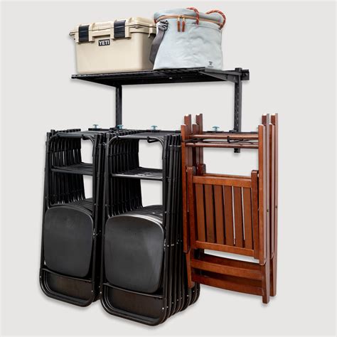 wall mounted chair storage rack  shelf chair hanger  teal triangle