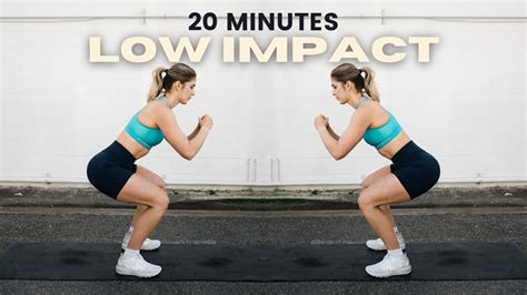 Minute Low Impact Workout Low Impact Bodyweight Youtube