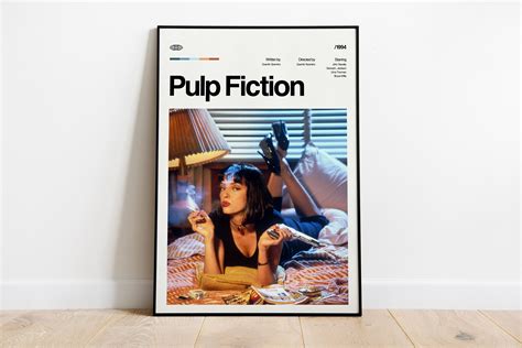 Pulp Fiction Movie Poster Pulp Fiction Wall Decor Pulp Fiction Poster