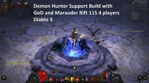 Diablo Iii Demon Hunter Support Build With God And Marauder Rift Lvl