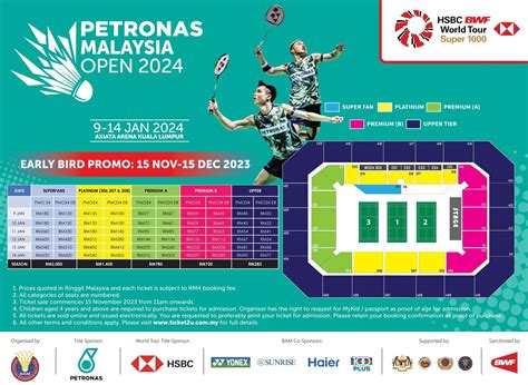 Petronas Malaysia Open Ticket U