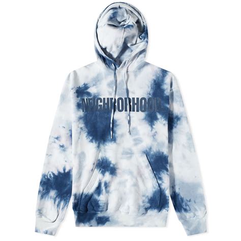 Neighborhood Tie Dye Logo Hoody Navy End Jp