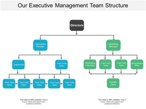 Our Executive Management Team Structure Powerpoint Slide Presentation