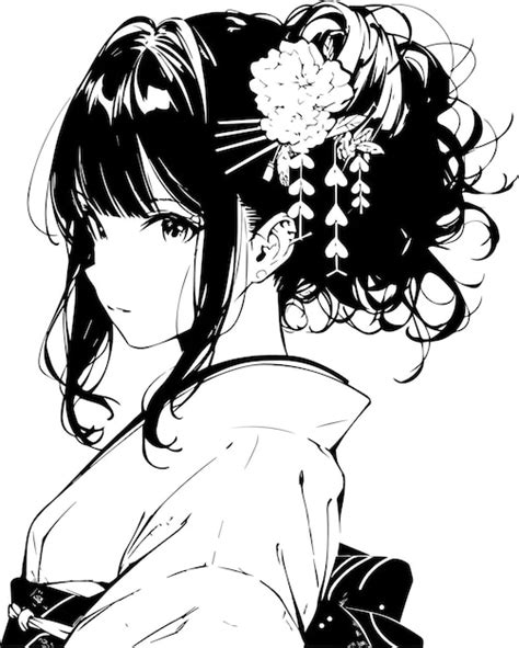 Premium Vector Pretty Japanese Kimono Girl Vector Desain For Tshirt Print