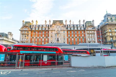 LONDON,UK - AUGUST 27,2019 : Victoria Station, One of the Busiest Train ...