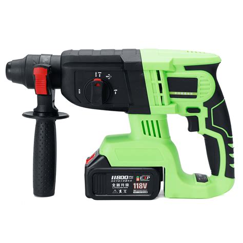 3 In 1 Cordless Electric Hammer Sds Impact Hammer Drill 11800mah Lithium Power Drills Drilling