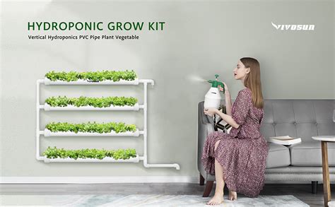 Vivosun Kit De Cultivo Hidrop Nico Montado En La Pared Capa