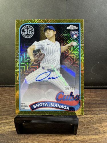 Topps Silver Pack Shota Imanaga T C Gold Mojo Rc Auto Cubs