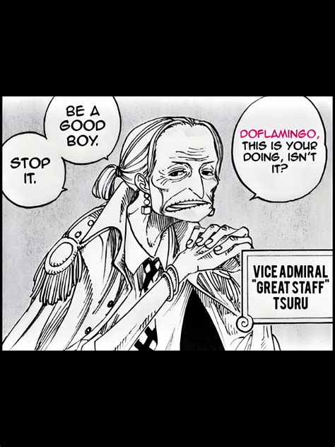 How strong is Vice Admiral Tsuru and why is Lowflamingo so afraid of