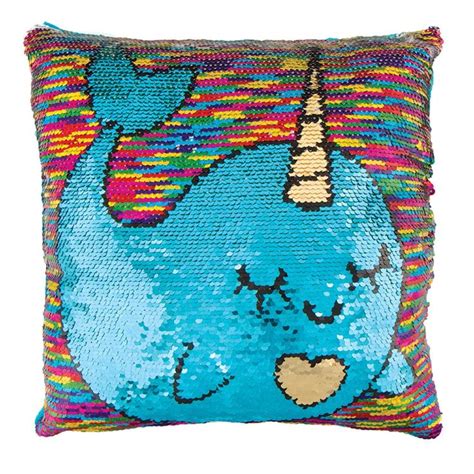 Magic Sequin Narwhal Pillow