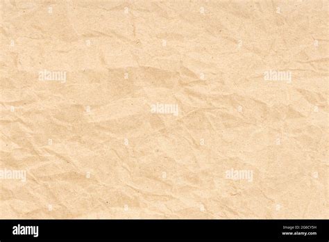 Crumpled Paper Texture Background Light Brown Color Stock Photo Alamy